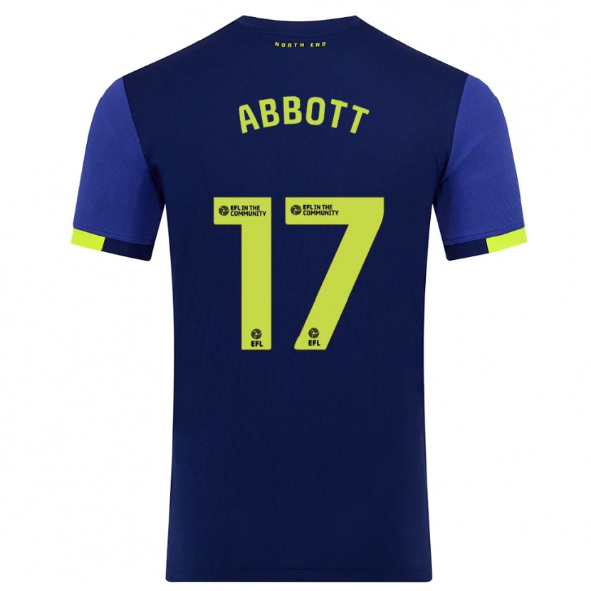 Danxen Women Becky Abbott #17 Navy Yellow Away Jersey 2025/26 T-Shirt