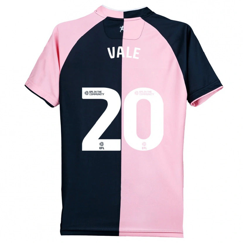 Danxen Women Harvey Vale #20 Pink Black Away Jersey 2025/26 T-Shirt