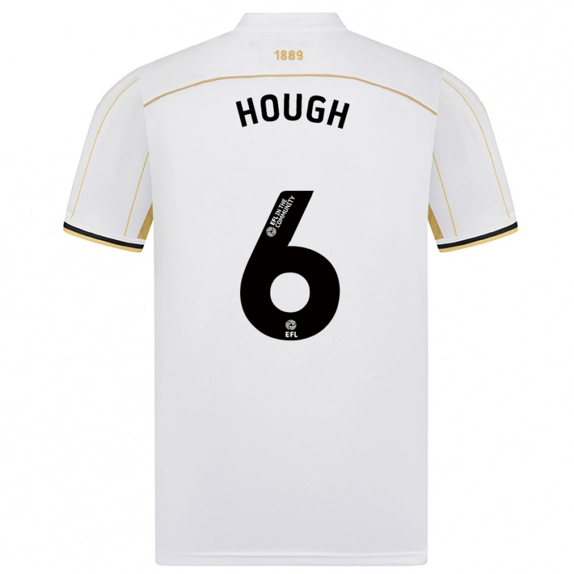 Danxen Women Alfie Hough #6 White Gold Away Jersey 2025/26 T-Shirt