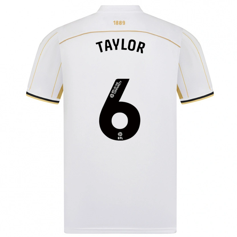 Danxen Women Emma Taylor #6 White Gold Away Jersey 2025/26 T-Shirt