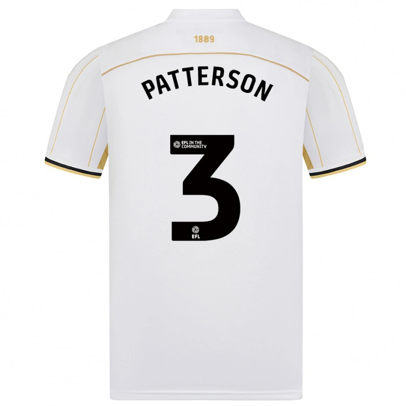 Danxen Women Lennon Patterson #3 White Gold Away Jersey 2025/26 T-Shirt
