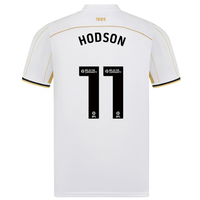 Danxen Women Ashley Hodson #11 White Gold Away Jersey 2025/26 T-Shirt