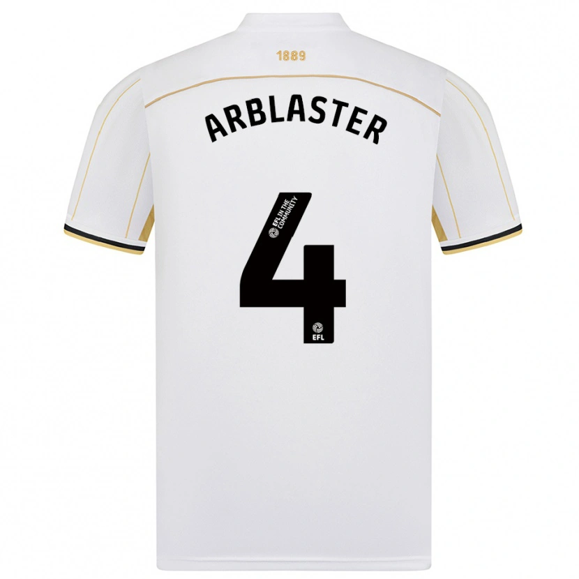 Danxen Women Oliver Arblaster #4 White Gold Away Jersey 2025/26 T-Shirt