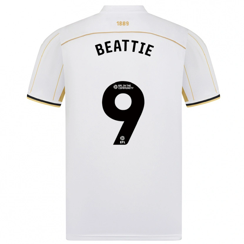 Danxen Women Jevan Beattie #9 White Gold Away Jersey 2025/26 T-Shirt