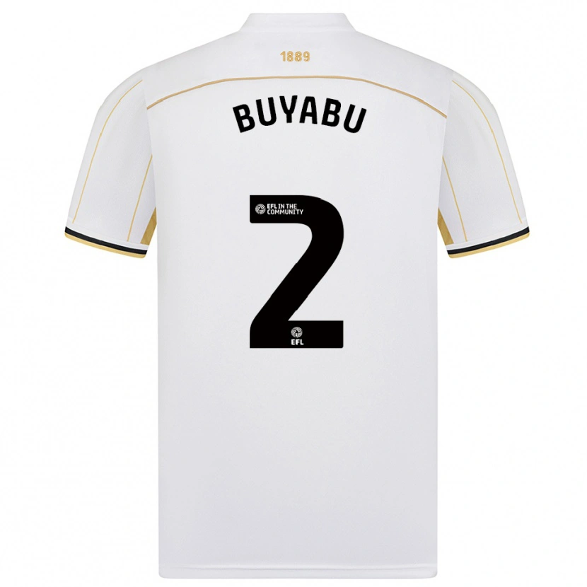Danxen Women Jili Buyabu #2 White Gold Away Jersey 2025/26 T-Shirt
