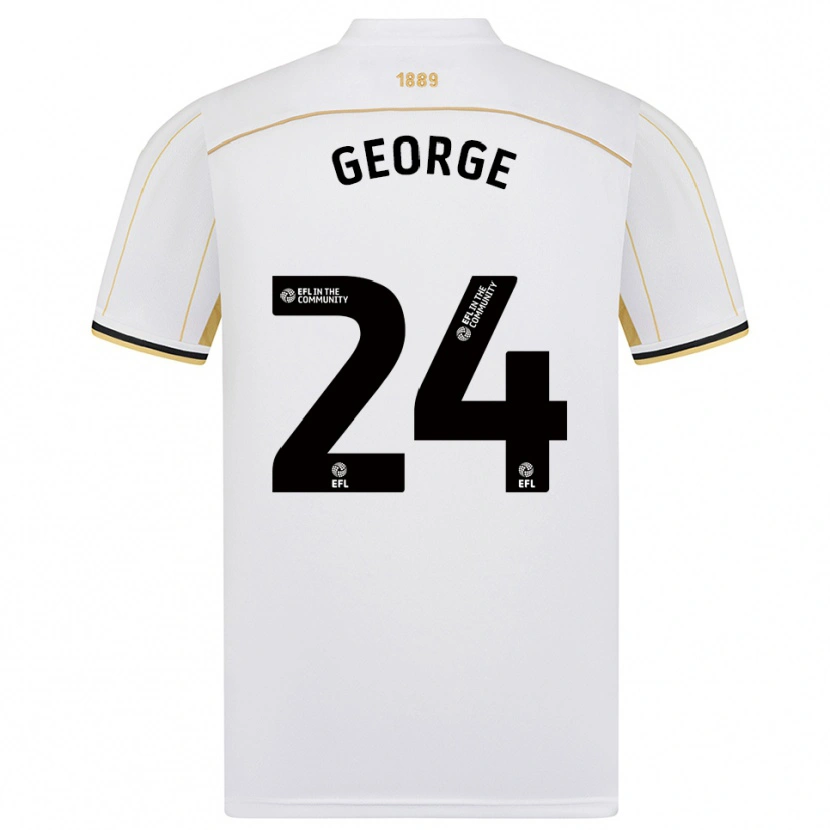 Danxen Women Tammi George #24 White Gold Away Jersey 2025/26 T-Shirt