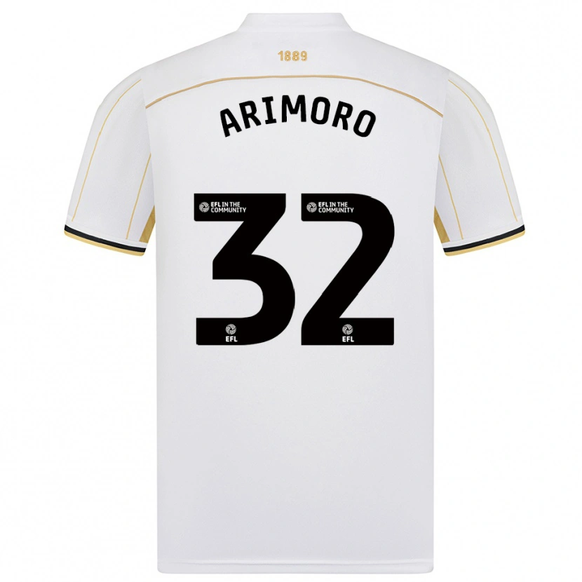 Danxen Women Juliet Khinde Adebowale-Arimoro #32 White Gold Away Jersey 2025/26 T-Shirt
