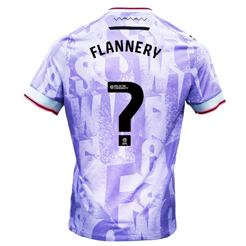 Danxen Women Cian Flannery #0 Lilac White Away Jersey 2025/26 T-Shirt
