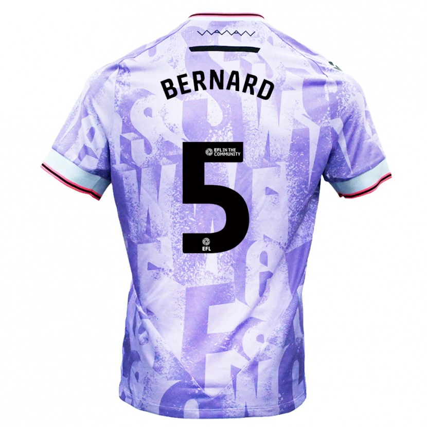 Danxen Women Di'shon Bernard #5 Lilac White Away Jersey 2025/26 T-Shirt