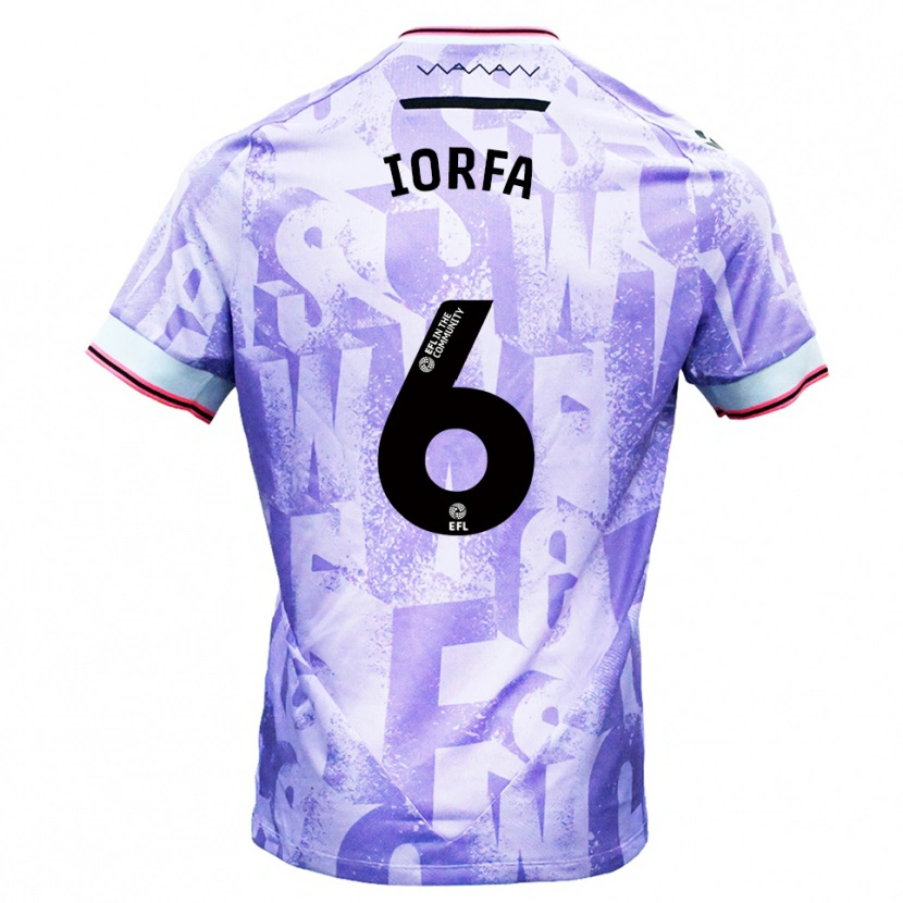 Danxen Women Dominic Iorfa #6 Lilac White Away Jersey 2025/26 T-Shirt