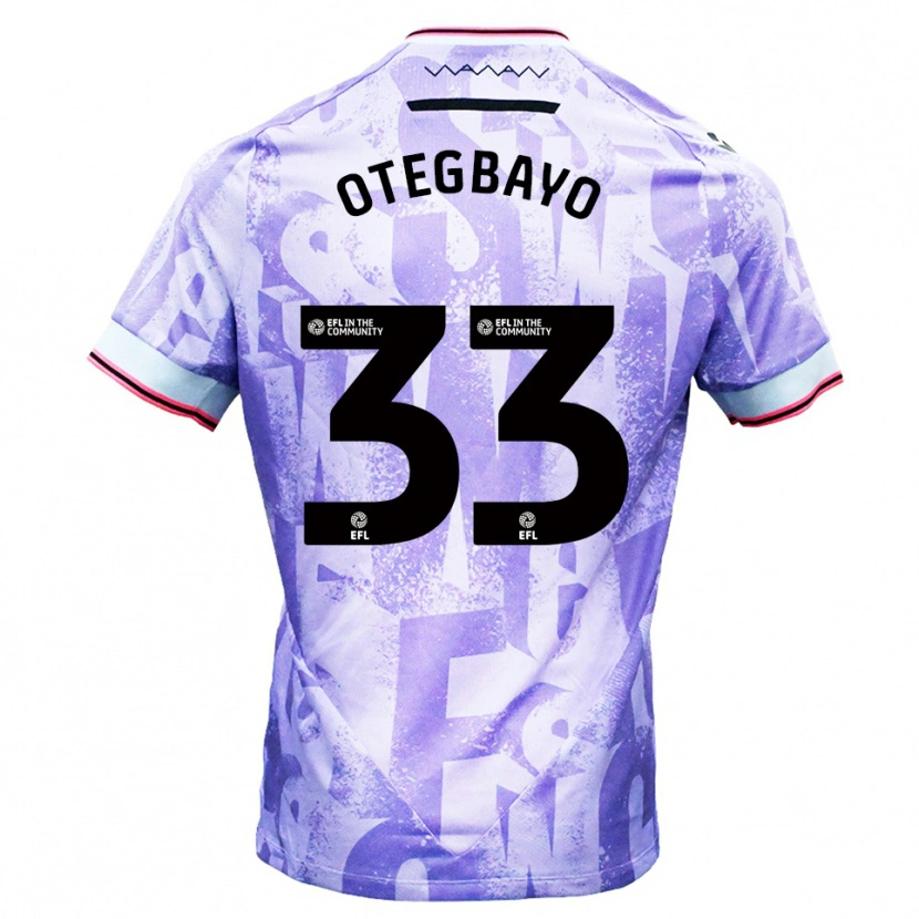 Danxen Women Gabriel Otegbayo #33 Lilac White Away Jersey 2025/26 T-Shirt