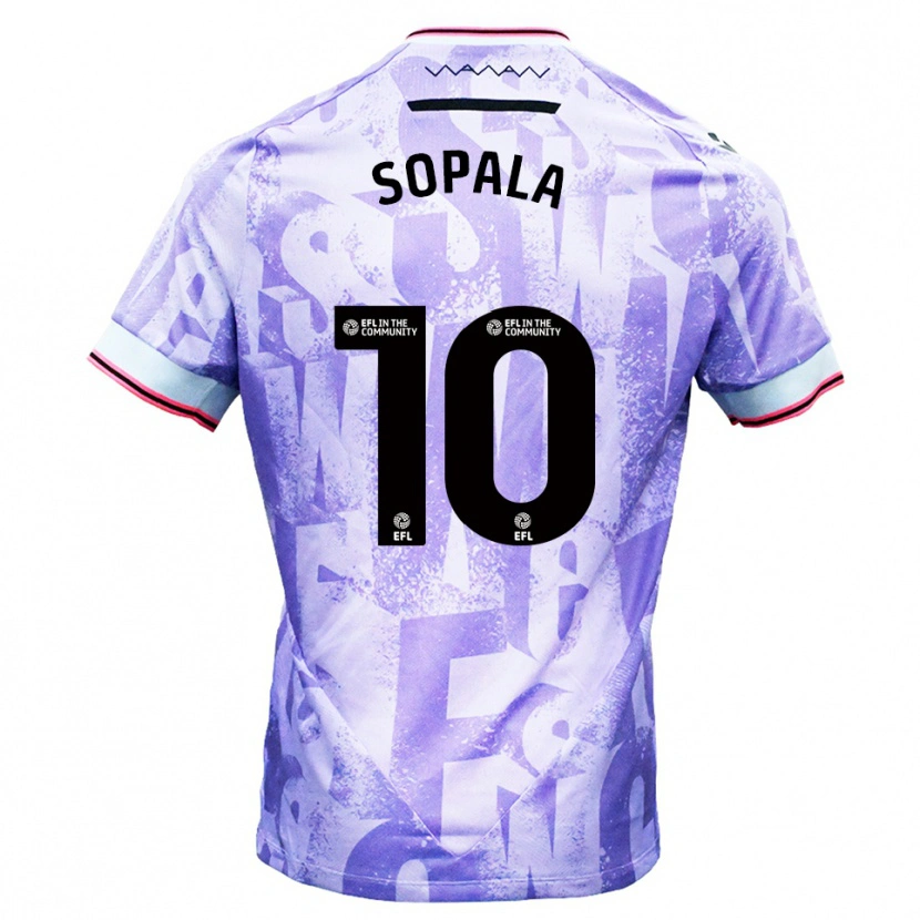 Danxen Women Aodhan Sopala #10 Lilac White Away Jersey 2025/26 T-Shirt