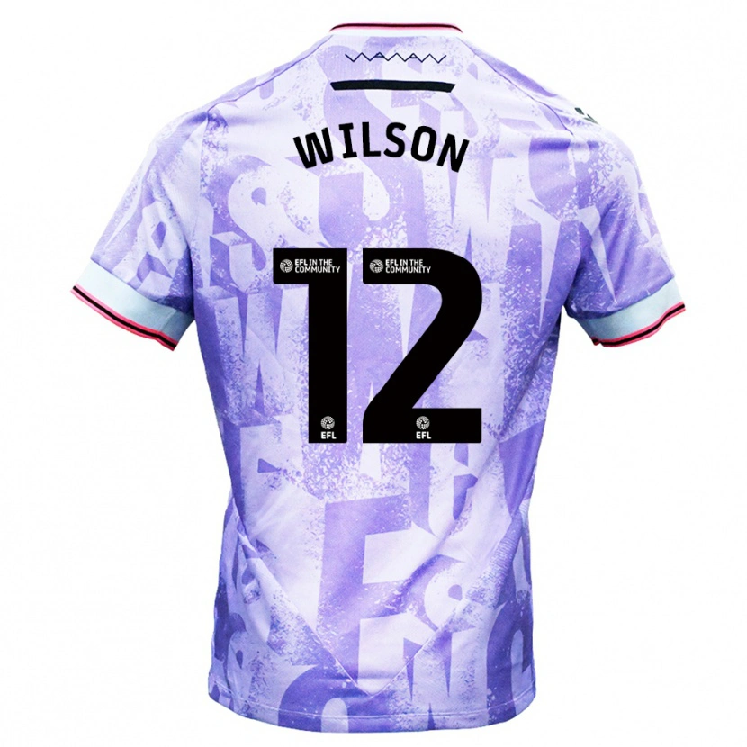 Danxen Women Ryan Wilson #12 Lilac White Away Jersey 2025/26 T-Shirt