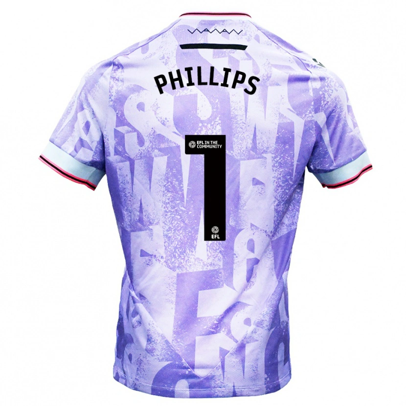 Danxen Women Jack Phillips #1 Lilac White Away Jersey 2025/26 T-Shirt