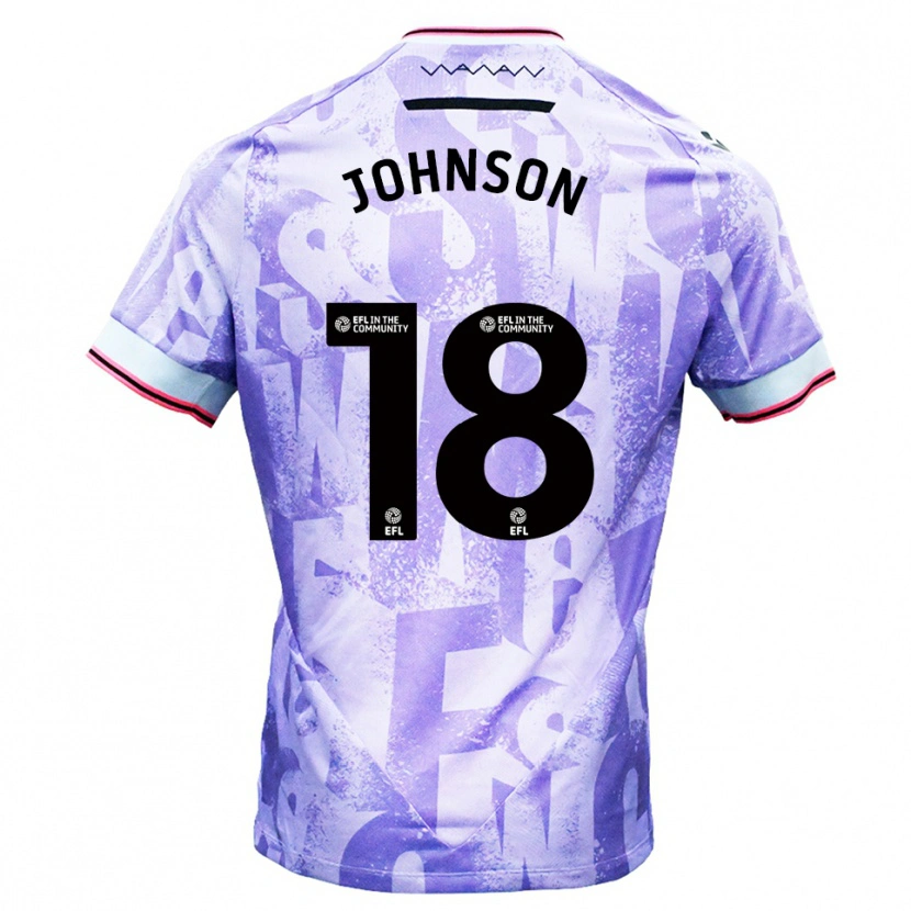 Danxen Women Marvin Johnson #18 Lilac White Away Jersey 2025/26 T-Shirt