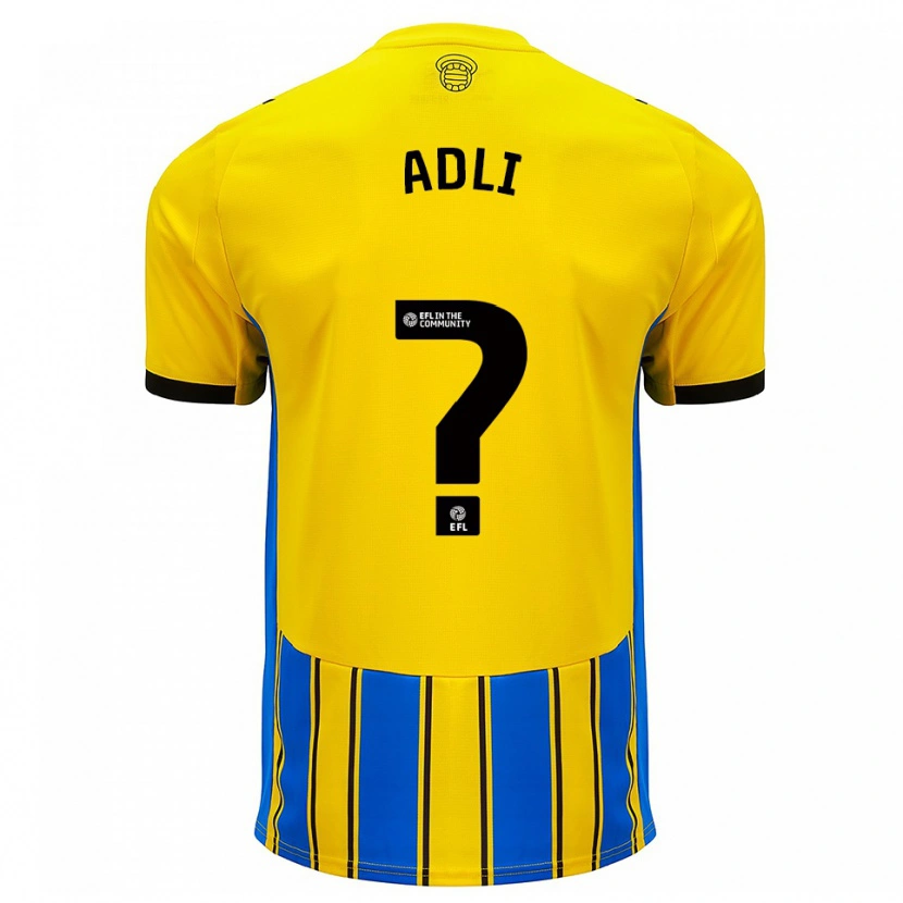 Danxen Women Mohamed Adli #0 Blue Yellow Away Jersey 2025/26 T-Shirt