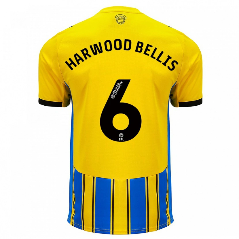 Danxen Women Taylor Harwood-Bellis #6 Blue Yellow Away Jersey 2025/26 T-Shirt