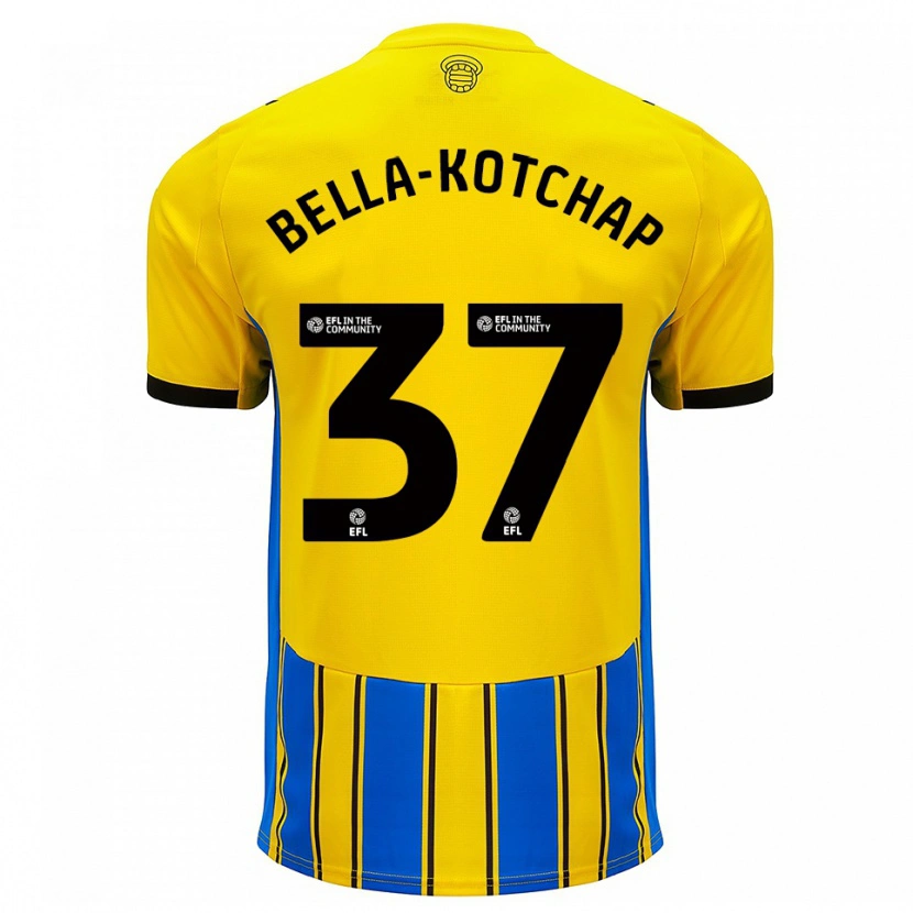 Danxen Women Armel Bella-Kotchap #37 Blue Yellow Away Jersey 2025/26 T-Shirt