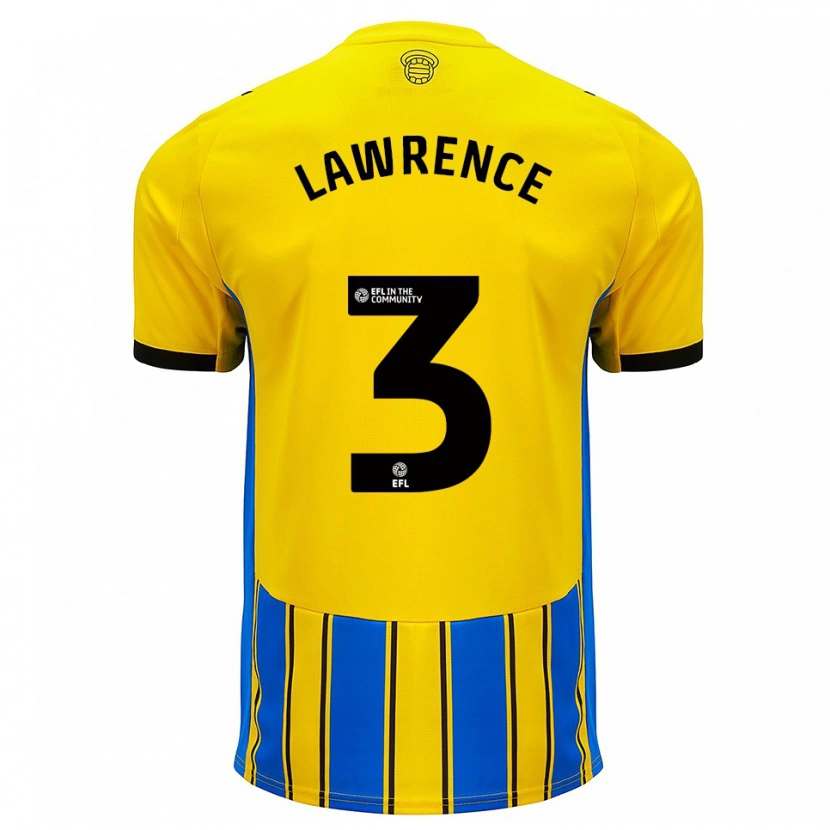 Danxen Women Nico Lawrence #3 Blue Yellow Away Jersey 2025/26 T-Shirt
