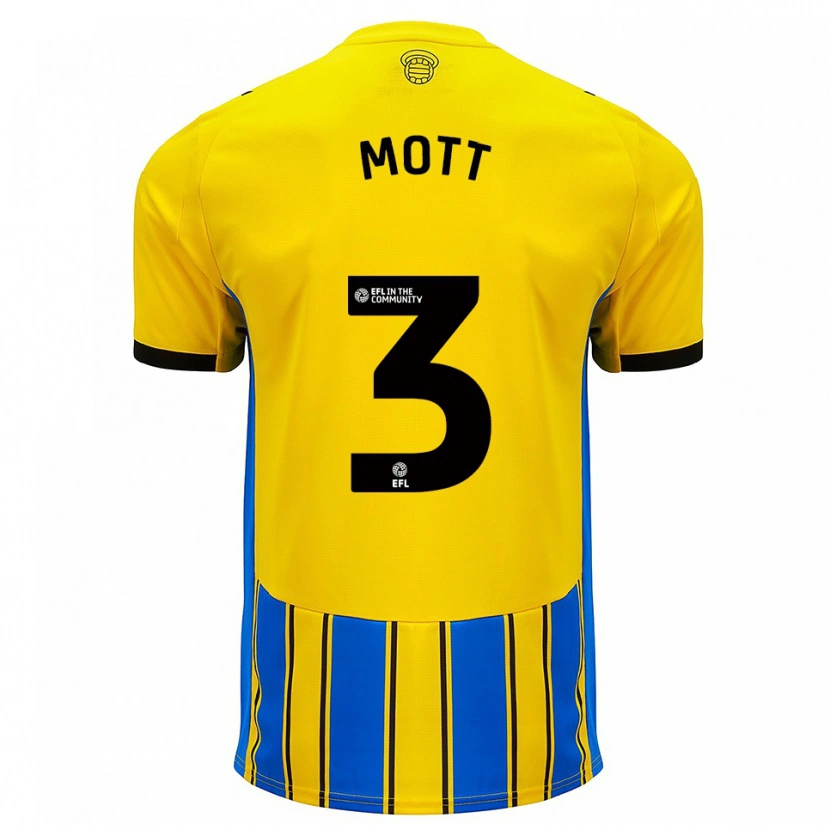 Danxen Women Millicent Mott #3 Blue Yellow Away Jersey 2025/26 T-Shirt