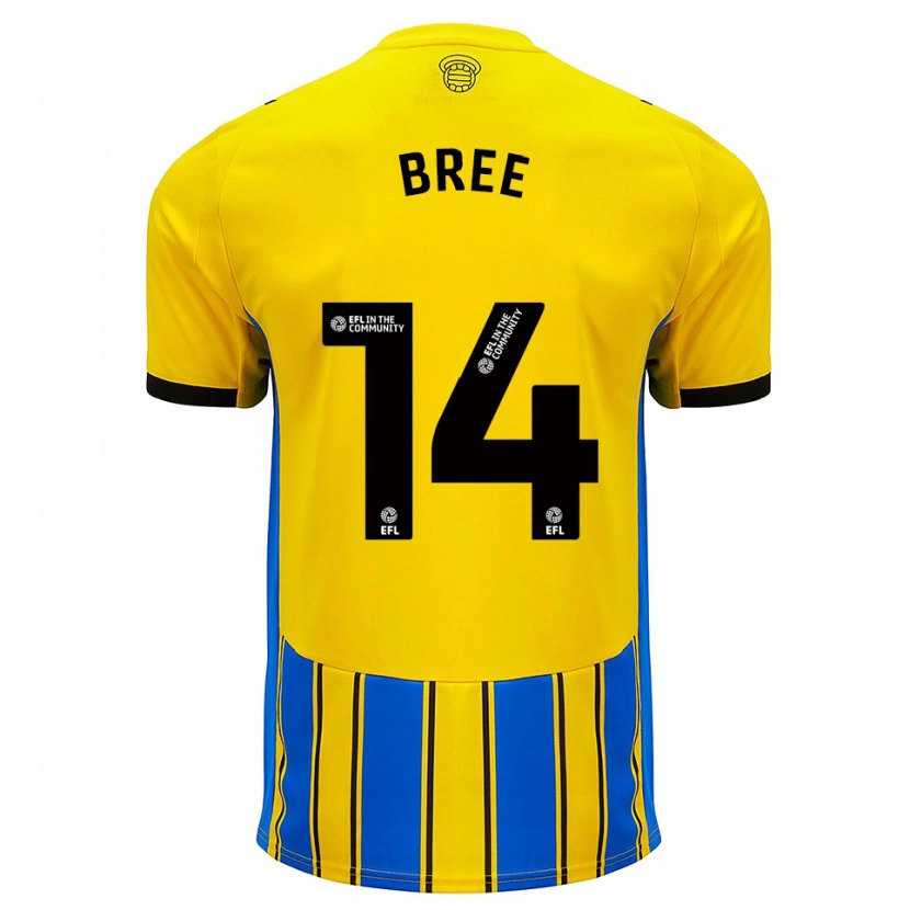 Danxen Women James Bree #14 Blue Yellow Away Jersey 2025/26 T-Shirt