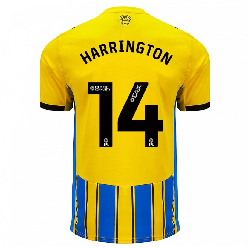 Danxen Women Harry Harrington #14 Blue Yellow Away Jersey 2025/26 T-Shirt