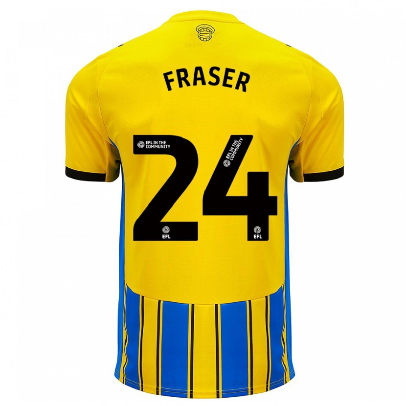 Danxen Women Ryan Fraser #24 Blue Yellow Away Jersey 2025/26 T-Shirt