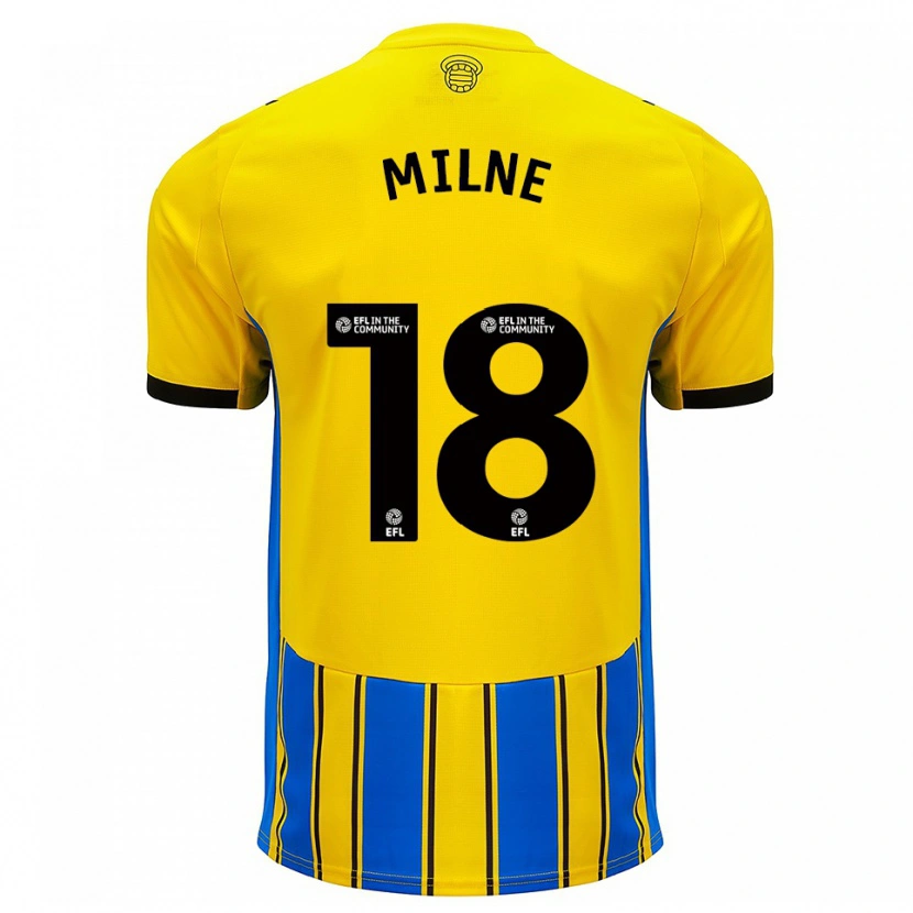 Danxen Women Isabel Milne #18 Blue Yellow Away Jersey 2025/26 T-Shirt