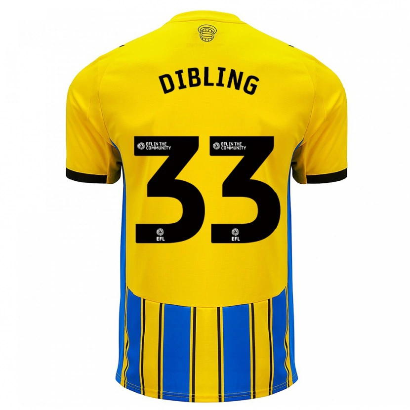 Danxen Women Tyler Dibling #33 Blue Yellow Away Jersey 2025/26 T-Shirt