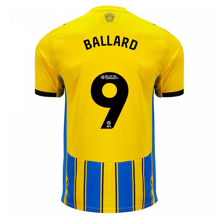 Danxen Women Dom Ballard #9 Blue Yellow Away Jersey 2025/26 T-Shirt