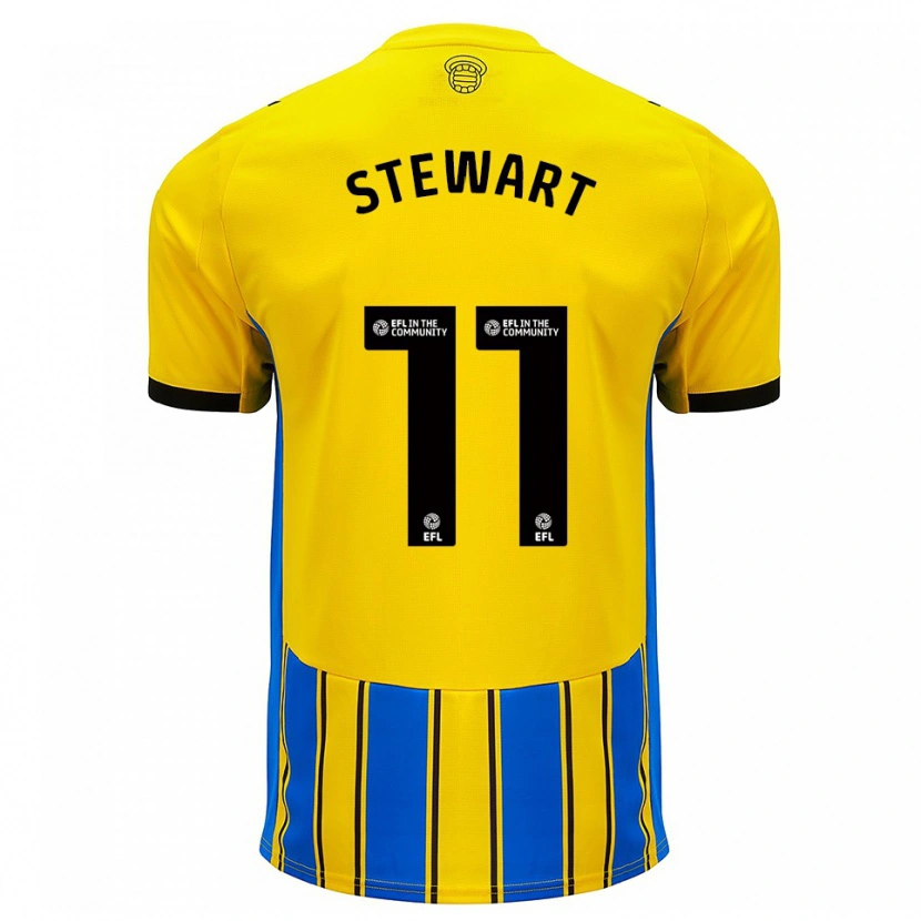 Danxen Women Ross Stewart #11 Blue Yellow Away Jersey 2025/26 T-Shirt