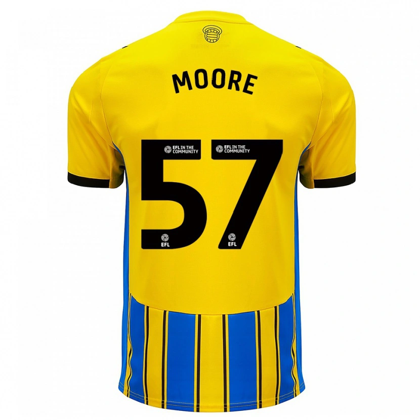 Danxen Women Jayden Moore #57 Blue Yellow Away Jersey 2025/26 T-Shirt