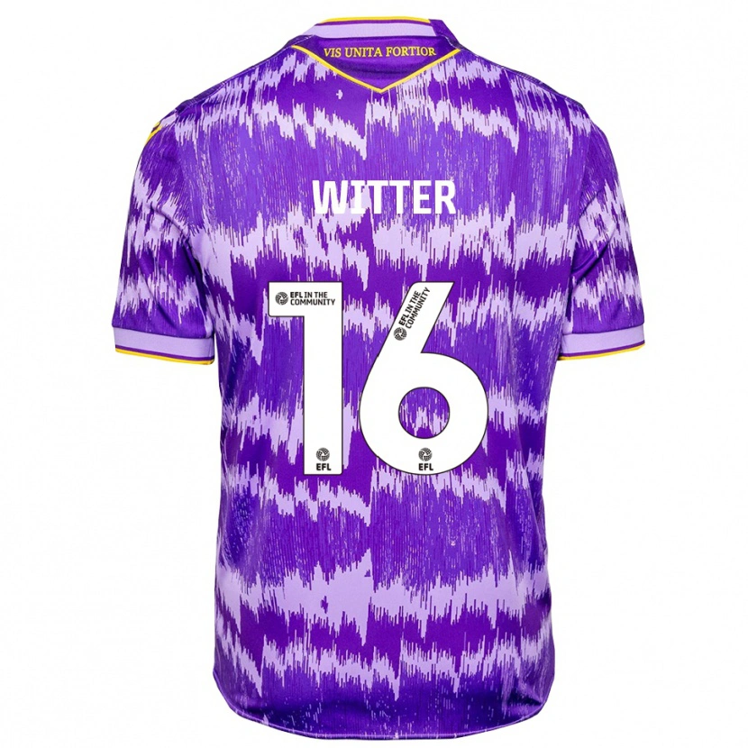 Danxen Women Deandre Witter #16 Purple Yellow Away Jersey 2025/26 T-Shirt