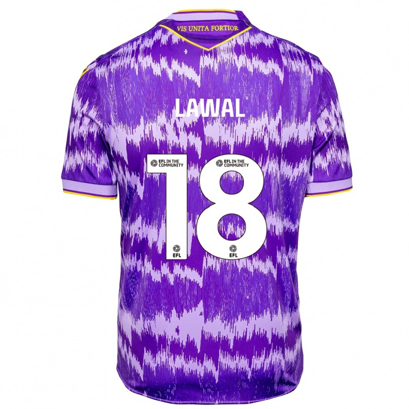 Danxen Women Bosun Lawal #18 Purple Yellow Away Jersey 2025/26 T-Shirt