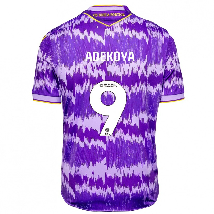 Danxen Women Dean Adekoya #9 Purple Yellow Away Jersey 2025/26 T-Shirt