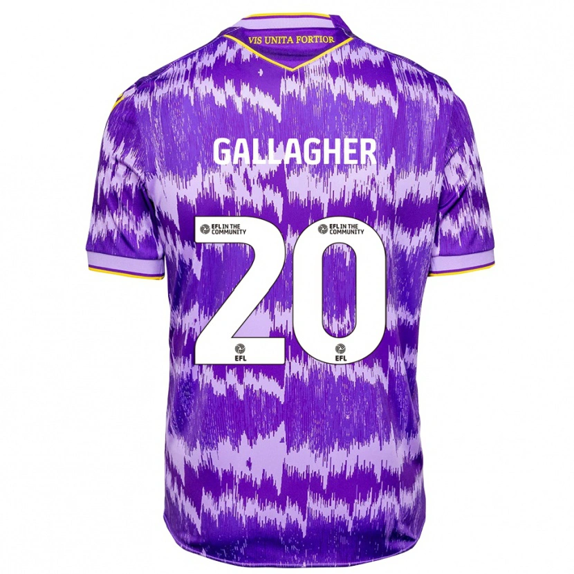 Danxen Women Sam Gallagher #20 Purple Yellow Away Jersey 2025/26 T-Shirt