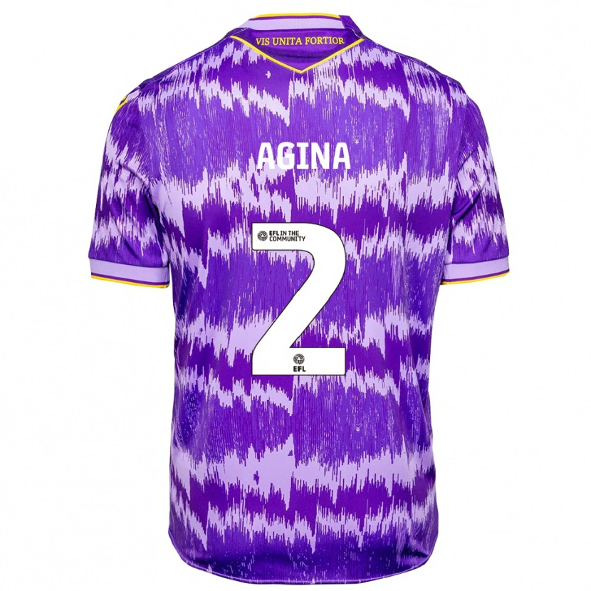 Danxen Women Sydney Agina #2 Purple Yellow Away Jersey 2025/26 T-Shirt