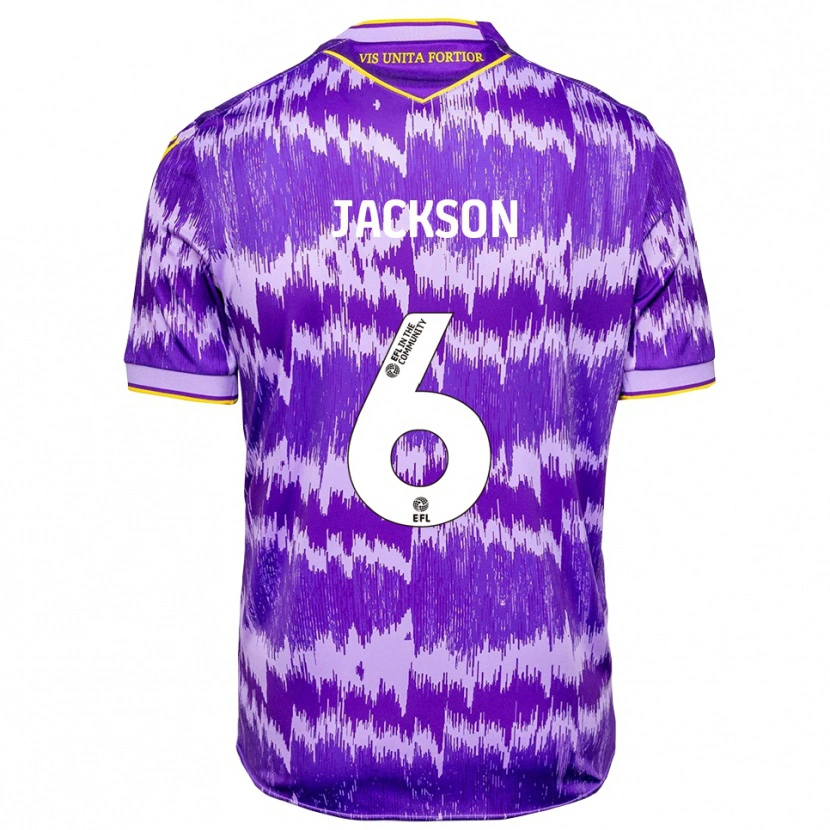 Danxen Women Jackson Kelly #6 Purple Yellow Away Jersey 2025/26 T-Shirt