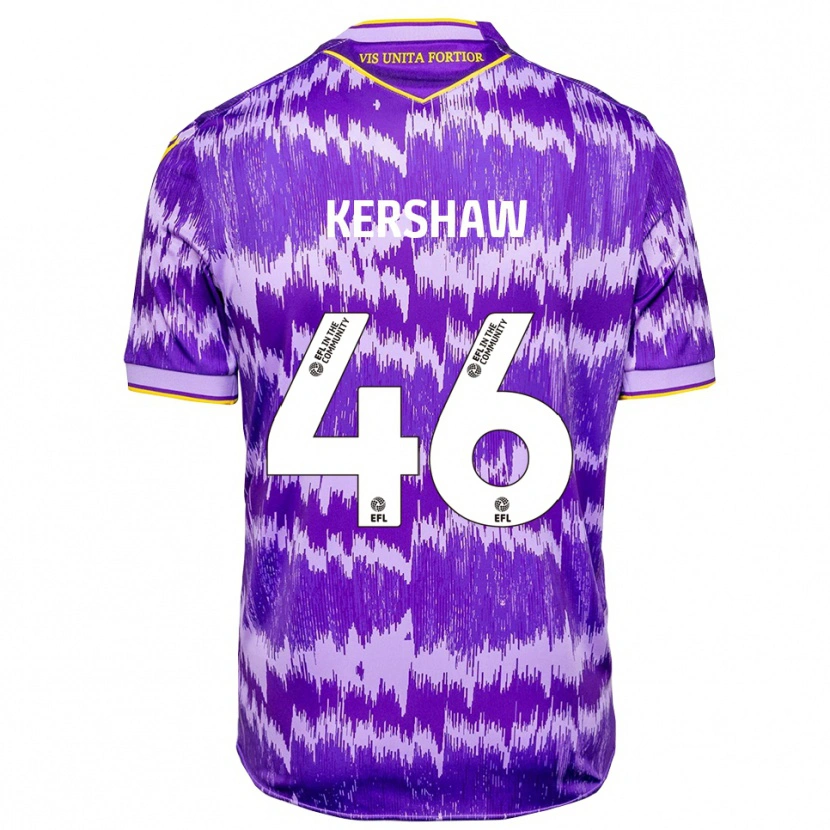 Danxen Women Ben Kershaw #46 Purple Yellow Away Jersey 2025/26 T-Shirt