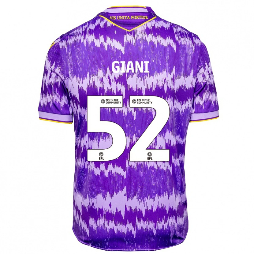 Danxen Women Laurence Giani #52 Purple Yellow Away Jersey 2025/26 T-Shirt