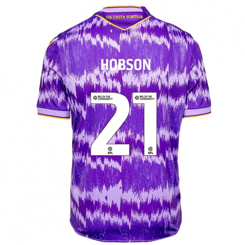 Danxen Women Elizabeth Hobson #21 Purple Yellow Away Jersey 2025/26 T-Shirt