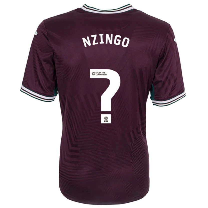 Danxen Women Glory Nzingo #0 Rust Red White Away Jersey 2025/26 T-Shirt