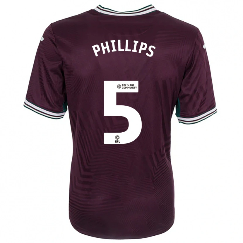 Danxen Women Ben Phillips #5 Rust Red White Away Jersey 2025/26 T-Shirt