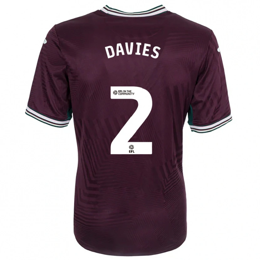 Danxen Women Lauren Davies #2 Rust Red White Away Jersey 2025/26 T-Shirt