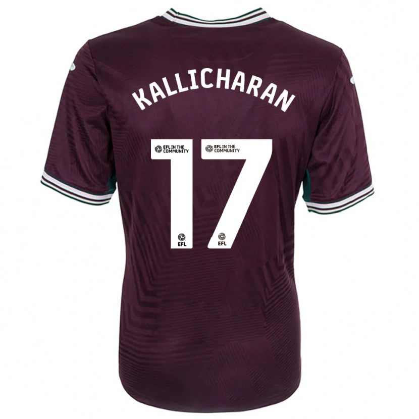 Danxen Women Josiah Kallicharan #17 Rust Red White Away Jersey 2025/26 T-Shirt