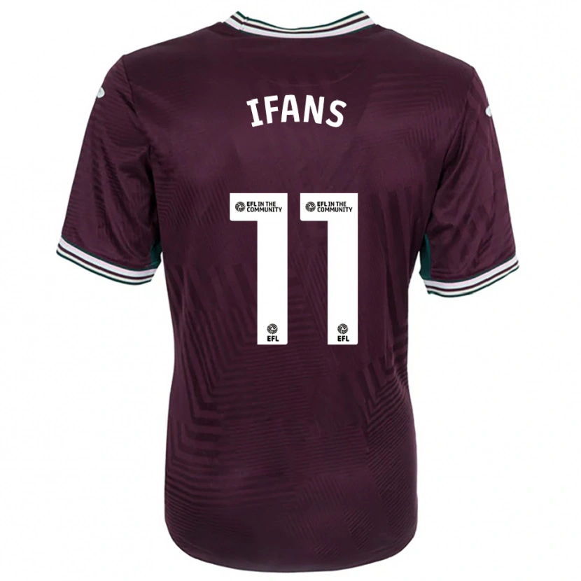 Danxen Women Caio Ifans #11 Rust Red White Away Jersey 2025/26 T-Shirt