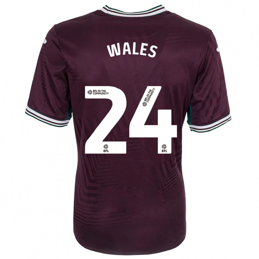 Danxen Women Bobby Wales #24 Rust Red White Away Jersey 2025/26 T-Shirt