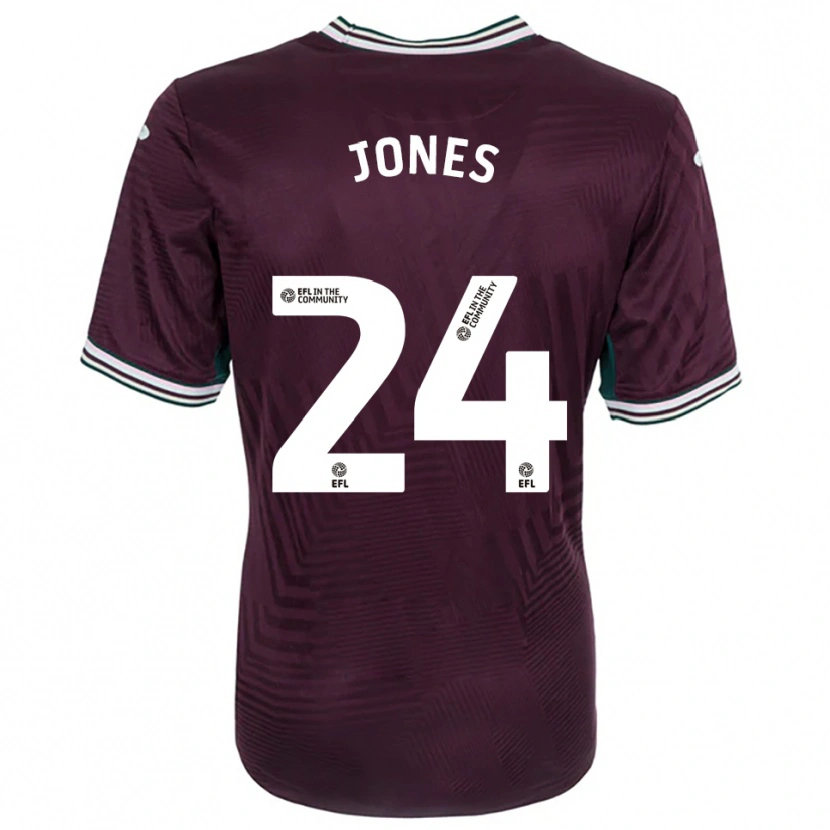 Danxen Women Nia Jones #24 Rust Red White Away Jersey 2025/26 T-Shirt