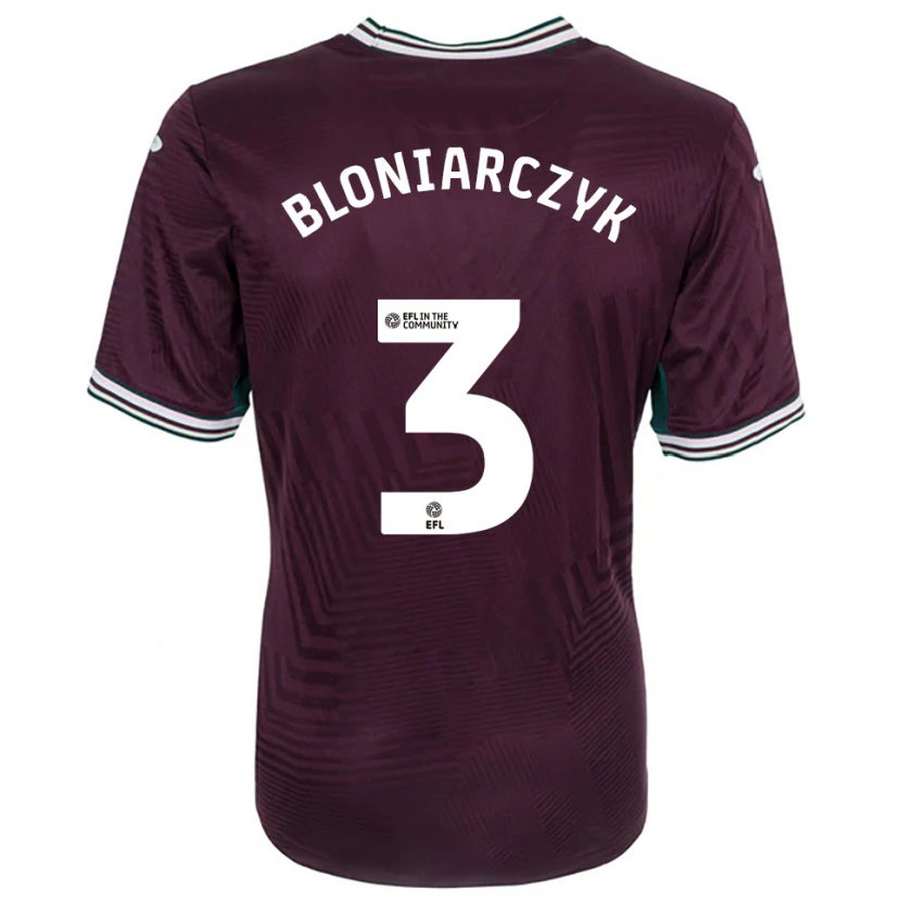 Danxen Women Kaven Bloniarczyk #3 Rust Red White Away Jersey 2025/26 T-Shirt
