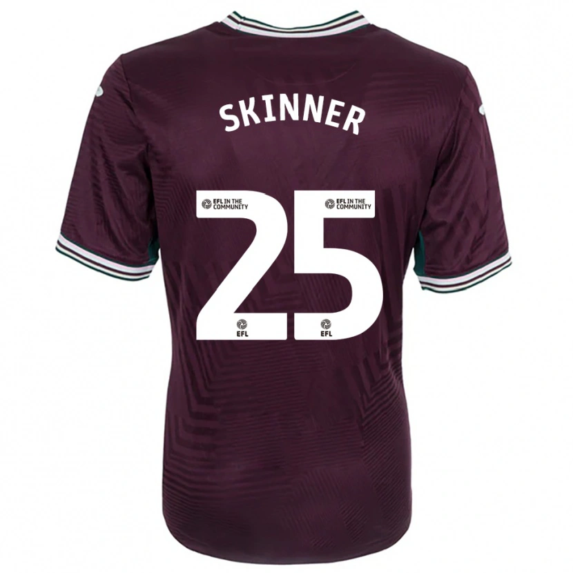 Danxen Women Claire Skinner #25 Rust Red White Away Jersey 2025/26 T-Shirt